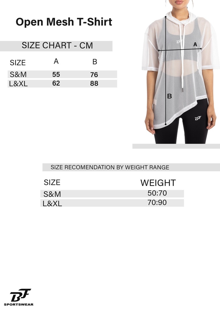 Women Open Mesh T-Shirt